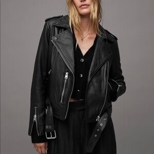Allsaints Balfern Leather Biker Jacket